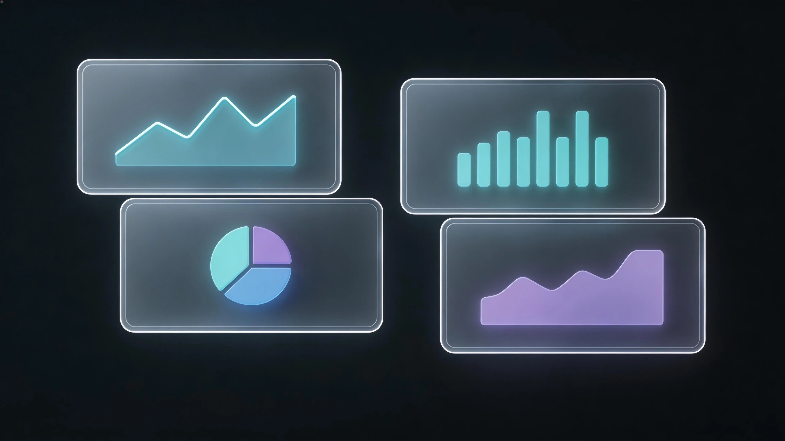 深色背景的數據分析儀表板，象徵網站效能監控與最佳化